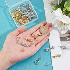 48Pcs 12 Style Brass Ice Pick Pinch Bails&nbsp;KK-FH0003-62