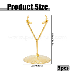 Alloy Crystal Ball Crafts Holder&nbsp;ODIS-WH0030-260G