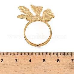 304 Stainless Steel Cuff Open Rings&nbsp;RJEW-D350-04G-02