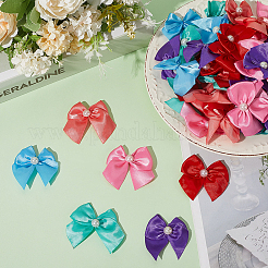 72Pcs 6 Colors Bowknot Polyester Ornament Accessories&nbsp;DIY-SP0003-60A
