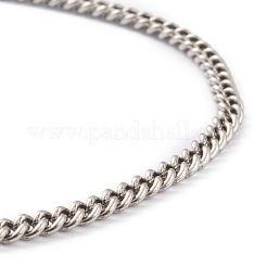 Brass Curb Chain Necklaces&nbsp;NJEW-H206-04AS