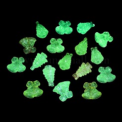 Christmas Theme Luminous Transparent Acrylic Beads&nbsp;LACR-U001-05
