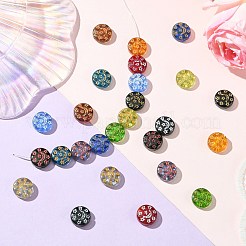 26Pcs 13 Colors Transparent Lampwork Beads&nbsp;LAMP-CJ0002-35
