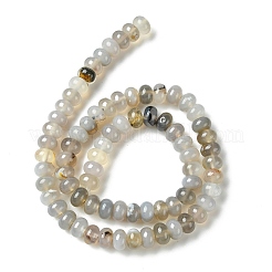 Natural Grey Agate Stone Beads Strands&nbsp;G-S105-8mm-03