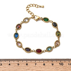 304 Stainless Steel Link Chain Bracelets for Women&nbsp;BJEW-A093-01B-G
