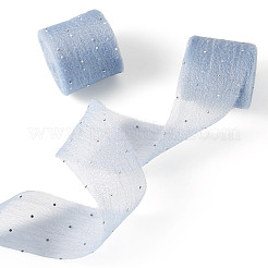 2Rolls Polyester Hot-fix Rhinestone Raw Edges Ribbon&nbsp;OCOR-TA0003-95B