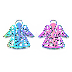 Ion Plating(IP) 201 Stainless Steel Pendants&nbsp;STAS-N098-039A-01