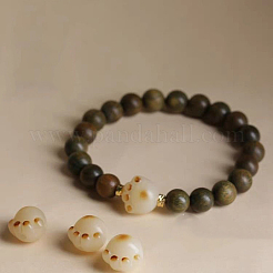 Guajacwood Round Beads Stretch Bracelets for Men Women&nbsp;FS-WG59C08-01