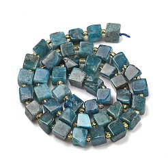 天然石アパタイトビーズ連売り  キューブ  シードビーズで  6~7.5x6~7.5x6~7.5mm  穴：1~1.2mm  約42~44個/連  14.96~15.55''（38~39.5センチメートル）&nbsp;G-G053-B18-03