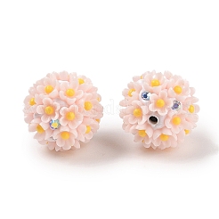Handmade Luminous Polymer Clay Rhinestone Fancy Beads&nbsp;CLAY-H003-04B