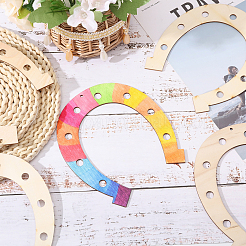 Horseshoe Wood Pendant Decorations&nbsp;WOOD-WH034-90