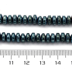 Electroplated Natural Lava Rock Beads Strands&nbsp;G-A256-E01-01C