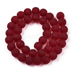 Transparent Glass Beads Strands&nbsp;GLAA-T032-T10mm-MD20