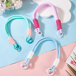 3Pcs 3 Colors Polyester Cord Phone Hand Strap Chains&nbsp;AJEW-TA0002-69