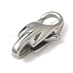 304ステンレススチール製ロブスタークロウ留め金  ステンレス鋼色  16x9.5x5mm  穴：4.5x2mm&nbsp;STAS-K252-12A-P