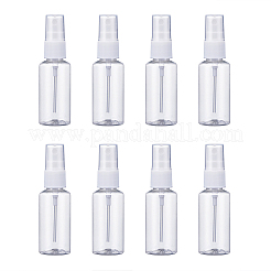 30ml PPプラスチックプレススプレーボトル  メイクアップツール  ランダム単色またはランダム混色  3x9.5~10cm  30ml /瓶&nbsp;MRMJ-F006-12