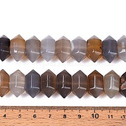 Natural Grey Agate Beads Strands&nbsp;G-T142-56