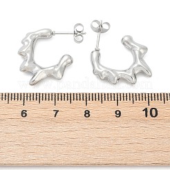 Non-Tarnish 304 Stainless Steel Melting Dripping Stud Earrings&nbsp;EJEW-E199-08P