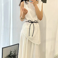 Round PU Leather Cord Tie Knot Belts for Dress&nbsp;DIY-WH20007-802B-02