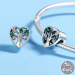 925 Sterling Silver European Beads&nbsp;STER-FF0009-08AS-11