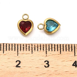 304 Stainless Steel Rhinestone Pendants&nbsp;STAS-B084-01G