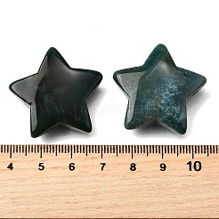 天然苔瑪瑙のペンダント  スターのチャーム  30~31x31~32x9mm  穴：1.8mm&nbsp;G-NH0049-01