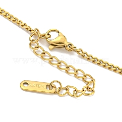 Ion Plating(IP) 201 Stainless Steel Crystal Rhinestone Butterfly Pendant Necklaces&nbsp;NJEW-K270-19G