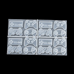 ゲームパッド DIY シリコンモールド  レジン型  UVレジン用  エポキシ樹脂工芸品作り  ホワイト  115x193x10mm  内径：14~26x10~44mm&nbsp;SIMO-D003-09