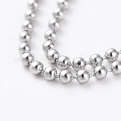 Tarnish Resistant 304 Stainless Steel Ball Chains&nbsp;CHS-O001-C-04