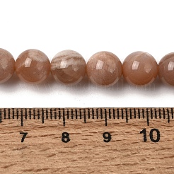 天然石サンストーンビーズ連売り  スムーズなラウンド  8~9mm  穴：1mm  約46個/連  15.16インチ（38.5cm）&nbsp;GG-CBA56E5-01A