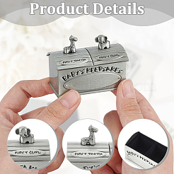 Tibetan Style Alloy My First Curl and My First Tooth Book Keepsake Box&nbsp;ODIS-WH0043-74B