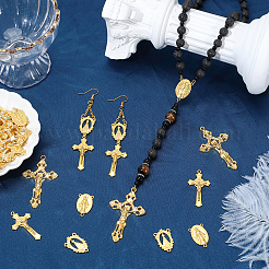 40Pcs 4 Styles DIY Alloy Pendant and Link Findings Kits&nbsp;FIND-SC0021-28