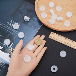 プラスチック製防塵ボトルストッパー50セット  ワインボトル用  ホワイト  20.5x9mm  内径：6mm&nbsp;AJEW-GF0008-25