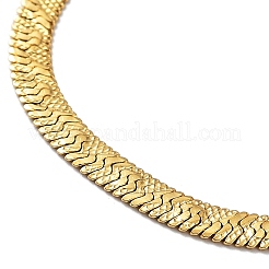 304 Stainless Steel Herringbone Chain Necklaces&nbsp;NJEW-P282-04G