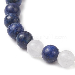 Natural & Synthetic Mixed Gemstone Beads Stretch Bracelets for Men Women&nbsp;BJEW-JB12514