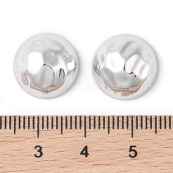 Ccbプラスチックカボション  半円  プラチナ  14x7.5mm&nbsp;KY-C020-14A-P