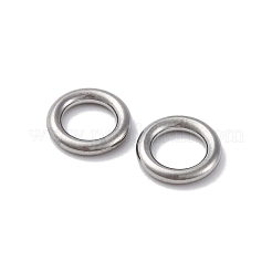 201ステンレス鋼の閉じた丸カン  ラウンド  ステンレス鋼色  8x1.5mm  15ゲージ  内径：5mm&nbsp;STAS-D301-17P-01