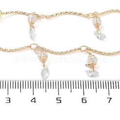 Handmade Brass Curved Bar Link Chains&nbsp;KK-F871-53G