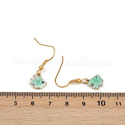 Ocean Series 304 Stainless Steel Enamel Dangle Earrings&nbsp;EJEW-K017-01H-G