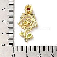 カラフルなガラスのペンダント  真鍮パーツ  フラワーオブライフの魅力  ゴールドカラー  29mm  穴：3x4mm&nbsp;KK-F865-02G