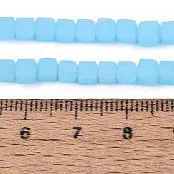 Frosted Imitation Jade Glass Beads Strands&nbsp;GLAA-N072-01A-C03