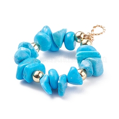 Natural & Synthetic Chip Gemstone Pendants&nbsp;X-PALLOY-JF01395