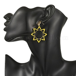 Brass Dangle Stud Earrings for Women&nbsp;EJEW-MZ00758
