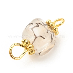 Natural Agate Connector Charms&nbsp;PALLOY-JF01587-04