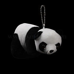 Cartoon PP Cotton Plush Simulation Soft Stuffed Animal Toy Panda Pendants Decorations&nbsp;HJEW-K043-08