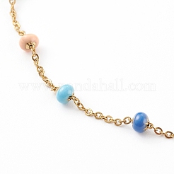Stainless Steel Satellite Chain Anklets&nbsp;X-AJEW-AN00422