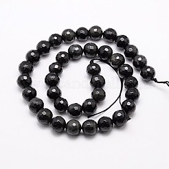 Natural Obsidian Beads Strands&nbsp;G-G549-6mm-02