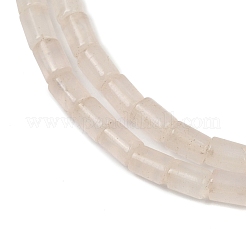 天然石ローズクォーツビーズ連売り  コラム  6~6.5x4~4.5mm  穴：0.8mm  約76個/連  15.94''（40.5センチメートル）&nbsp;G-G202-A01-01