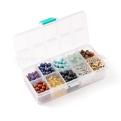 560Pcs 8 Styles 6mm Gemstone Beads Chakra Yoga Healing Stone Kits&nbsp;G-LS0001-02A