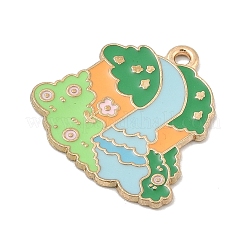 Animal Forest Theme Zinc Alloy Enamel Pendants&nbsp;FIND-Z065-01I